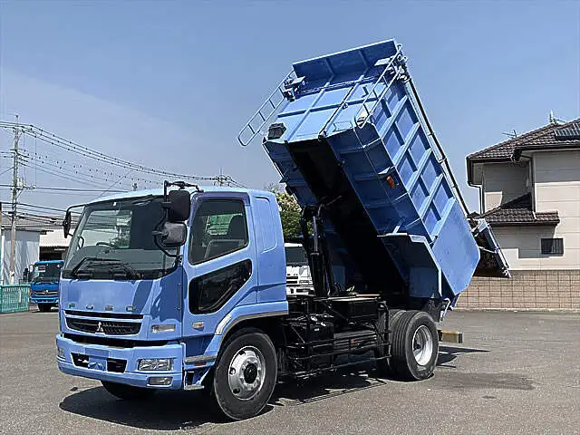 三菱 ファイター 中型/増トン ダンプ 土砂禁 天蓋付き の中古トラック【車両No.98218】