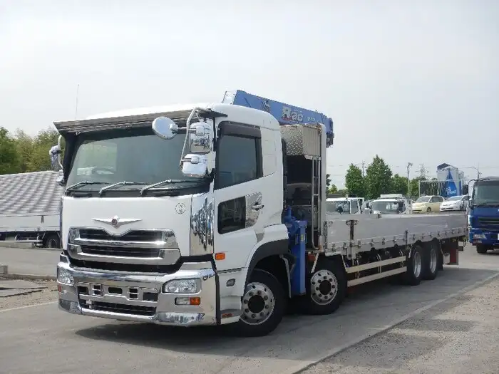 日産UD クオン 大型 クレーン付 アルミブロック 4段 の中古トラック【車両No.98210】