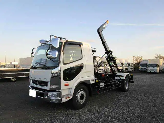 三菱 ファイター 中型/増トン アームロール ツインホイスト ベッド の中古トラック【車両No.103366】