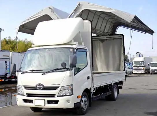 日野 デュトロ 小型 ウイング 幌ウイング TKG-XZU710M の中古トラック【車両No.107337】