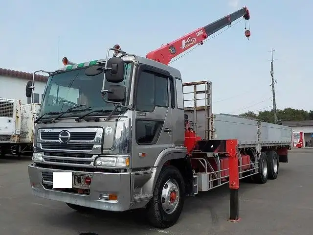 日野 プロフィア 大型 クレーン付 床鉄板 アルミブロック の中古トラック【車両No.107429】