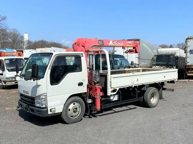 いすゞ エルフ 小型 クレーン付 3段 フックイン の中古トラック【車両No.108437】