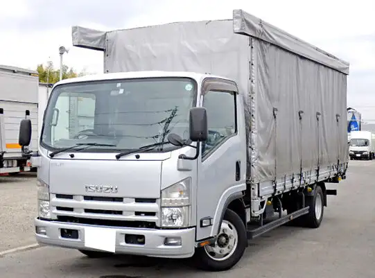 いすゞ エルフ 小型 平ボディ 幌 床鉄板 の中古トラック【車両No.108788】