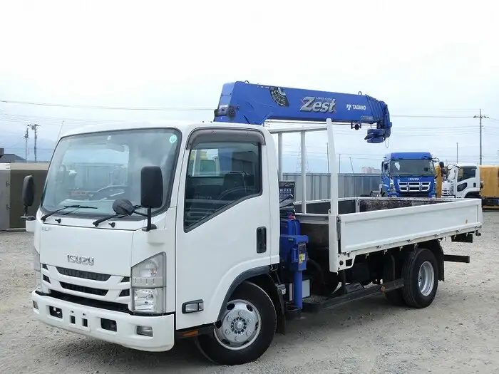 いすゞ エルフ 小型 クレーン付 床鉄板 5段 の中古トラック【車両No.110694】