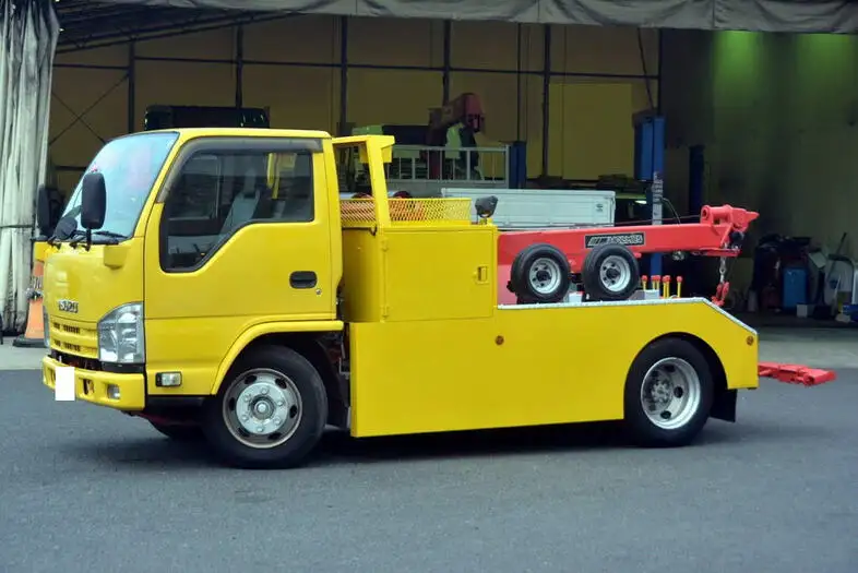 いすゞ エルフ 小型 車両重機運搬 フックイン ウインチ の中古トラック【車両No.114867】