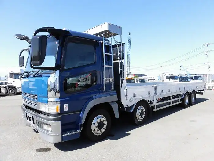 三菱 スーパーグレート 大型 平ボディ 床鉄板 アルミブロック の中古トラック【車両No.116821】