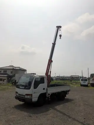 いすゞ エルフ 小型 クレーン付 横置簡易クレーン 床鉄板 の中古トラック【車両No.92119】