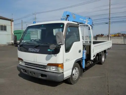 いすゞ エルフ 小型 クレーン付 床鉄板 6段 の中古トラック【車両No.123260】