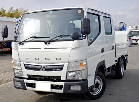 三菱 キャンター 小型 平ボディ Wキャブ パワーゲート の中古トラック【車両No.123575】