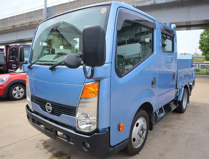 日産 アトラス 小型 平ボディ Wキャブ パワーゲート の中古トラック【車両No.125308】