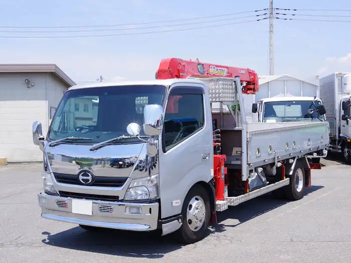 日野 デュトロ 小型 クレーン付 床鉄板 アルミブロック の中古トラック【車両No.125940】