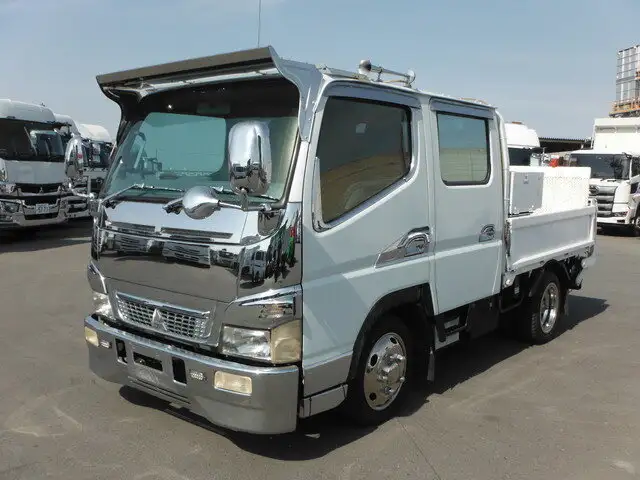 三菱 キャンター 小型 平ボディ Wキャブ パワーゲート の中古トラック【車両No.126402】