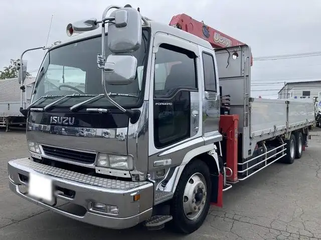 いすゞ フォワード 中型/増トン クレーン付 アルミブロック 4段 の中古トラック【車両No.127354】