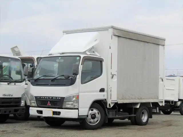 三菱 キャンター 小型 アルミバン 床鉄板 PA-FE70DB の中古トラック【車両No.128757】