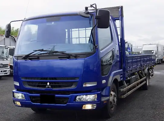 三菱 ファイター 中型/増トン 平ボディ 床鉄板 ベッド の中古トラック【車両No.132239】
