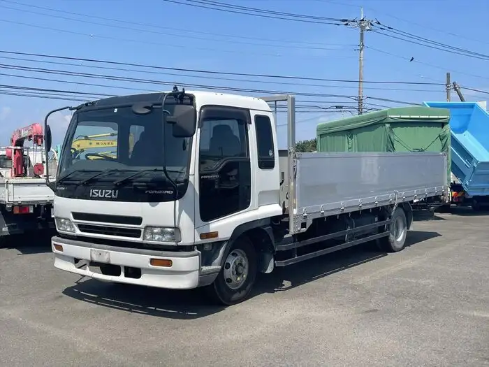 いすゞ フォワード 中型/増トン 平ボディ アルミブロック ベッド の中古トラック【車両No.135104】