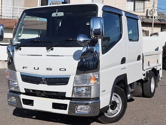 三菱 キャンター 小型 平ボディ Wキャブ パワーゲート の中古トラック【車両No.136293】