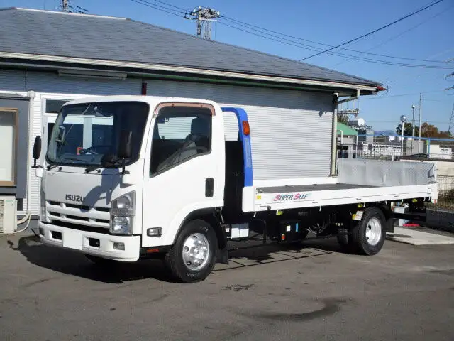 いすゞ エルフ 小型 車両重機運搬 ラジコン ウインチ の中古トラック【車両No.136595】