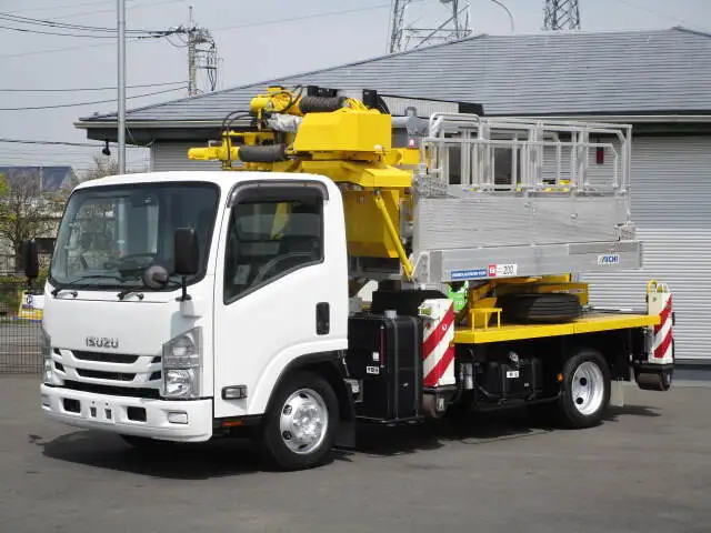 いすゞ エルフ 小型 高所・建柱車 高所作業車 TKG-NPR85YN改 の中古トラック【車両No.138493】