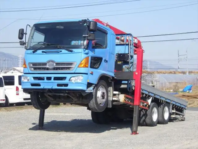 日野 レンジャー 中型/増トン 車両重機運搬 4段クレーン ラジコン の中古トラック【車両No.141543】