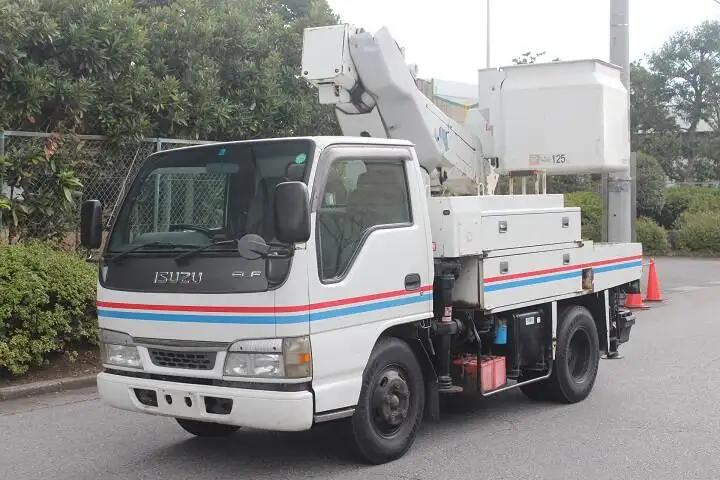 いすゞ エルフ 小型 高所・建柱車 高所作業車 電工仕様 の中古トラック【車両No.78657】