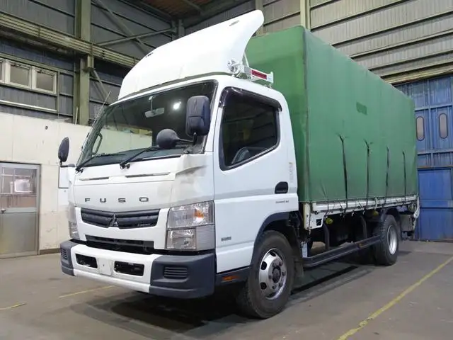 三菱 キャンター 小型 平ボディ 幌 パワーゲート の中古トラック【車両No.142262】