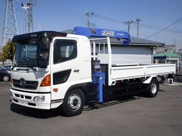 日野 レンジャー 中型/増トン クレーン付 床鉄板 4段 の中古トラック【車両No.142322】