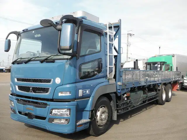 三菱 スーパーグレート 大型 平ボディ 床鉄板 エアサス の中古トラック【車両No.144786】