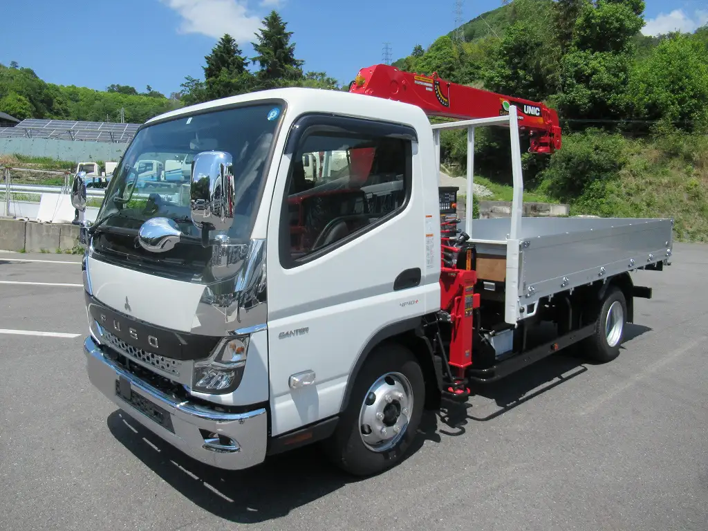 三菱 キャンター 小型 クレーン付 アルミブロック 4段 の中古トラック【車両No.147181】