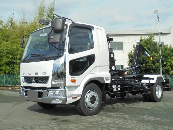 三菱 ファイター 中型/増トン アームロール ツインホイスト ベッド の中古トラック【車両No.148598】