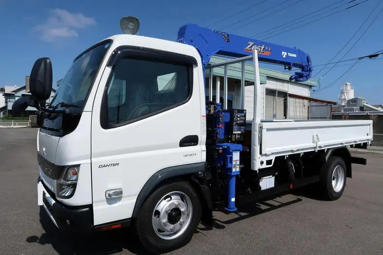 三菱 キャンター 小型 クレーン付 4段 ラジコン の中古トラック【車両No.150100】