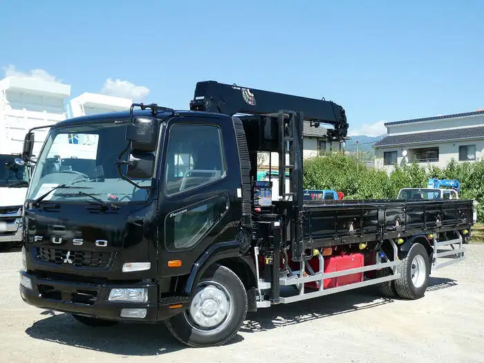 三菱 ファイター 中型/増トン クレーン付 床鉄板 4段 の中古トラック【車両No.152630】