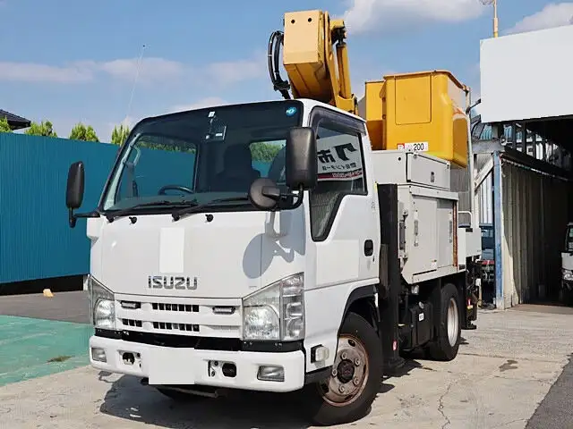 いすゞ エルフ 小型 高所・建柱車 高所作業車 電工仕様 の中古トラック【車両No.152787】