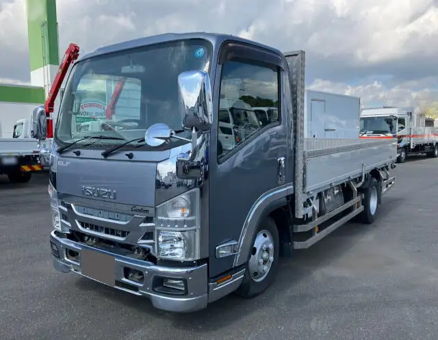 いすゞ エルフ 小型 平ボディ 床鉄板 アルミブロック の中古トラック【車両No.153113】