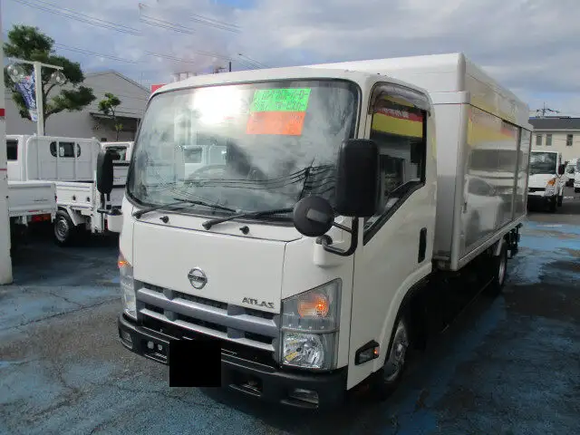 日産 アトラス 小型 アルミバン ボトルカー サイドドア の中古トラック【車両No.153768】