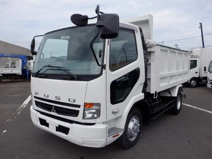 三菱 ファイター 中型/増トン ダンプ 土砂禁 天蓋付き の中古トラック【車両No.154359】