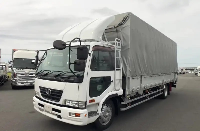日産UD コンドル 中型/増トン 平ボディ 幌 パワーゲート の中古トラック【車両No.154608】