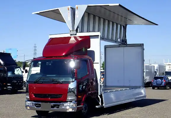 三菱 ファイター 中型/増トン ウイング ベッド 2PG-FK61N の中古トラック【車両No.154780】