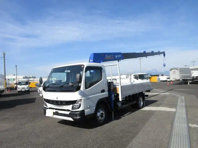 三菱 キャンター 小型 クレーン付 アルミブロック 6段 の中古トラック【車両No.155198】