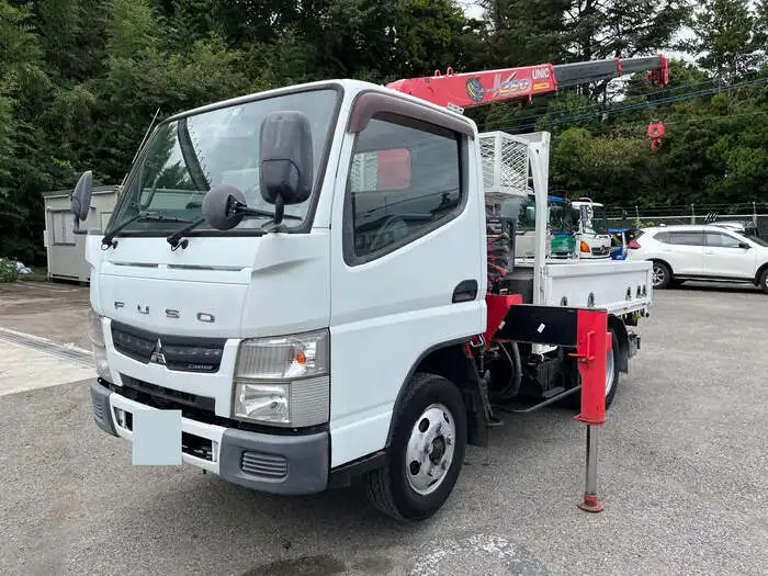 三菱 キャンター 小型 クレーン付 床鉄板 3段 の中古トラック【車両No.155746】