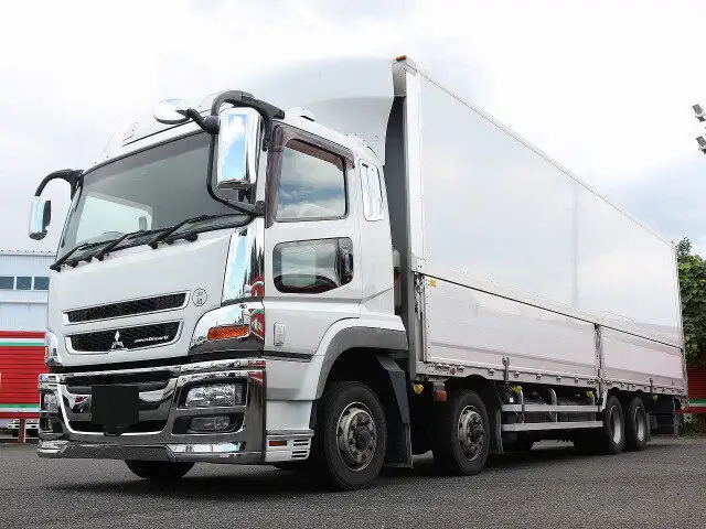 三菱 スーパーグレート 大型 ウイング エアサス ベッド の中古トラック【車両No.156148】