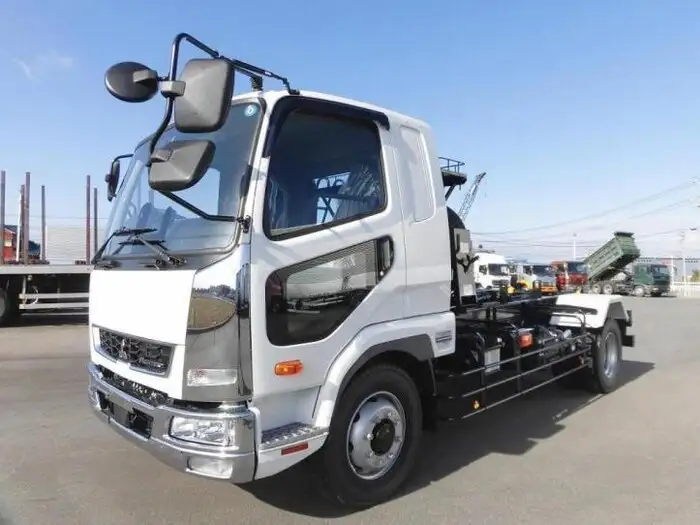 三菱 ファイター 中型/増トン アームロール ツインホイスト ベッド の中古トラック【車両No.157094】
