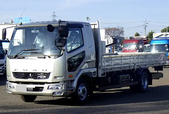 三菱 ファイター 中型/増トン 平ボディ 床鉄板 ベッド の中古トラック【車両No.157357】
