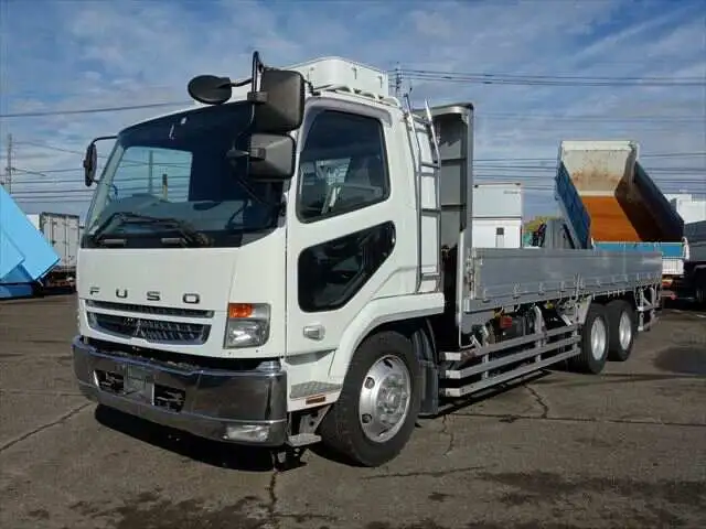 三菱 ファイター 中型/増トン 平ボディ 床鉄板 アルミブロック の中古トラック【車両No.157592】