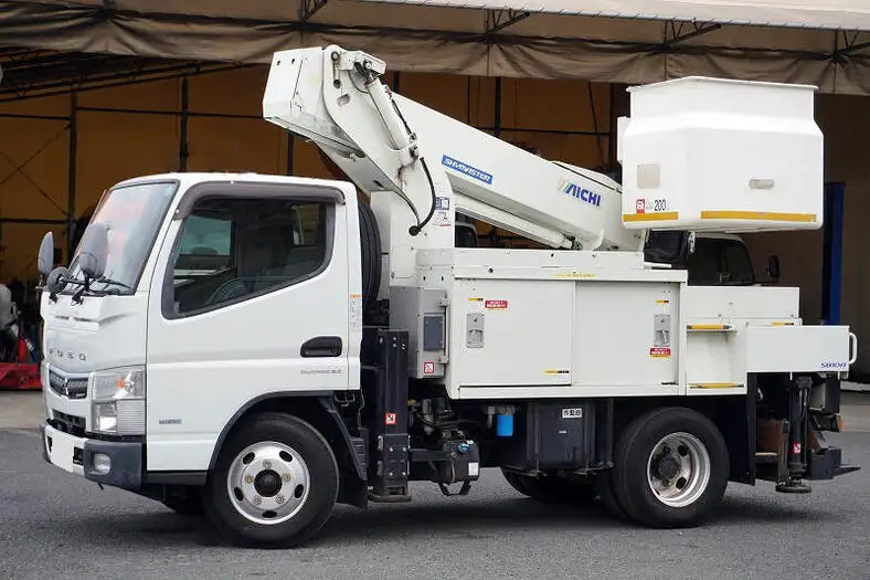 三菱 キャンター 小型 高所・建柱車 高所作業車 電工仕様 の中古トラック【車両No.157579】
