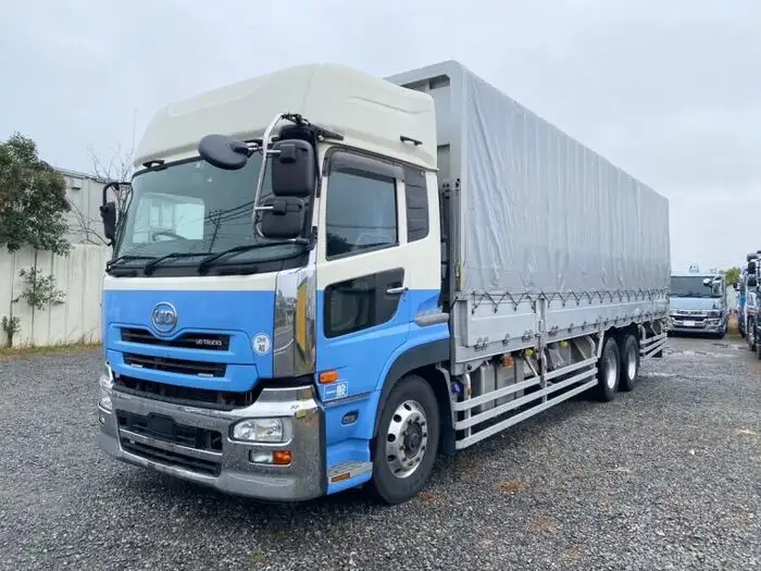 日産UD クオン 大型 平ボディ ハイルーフ 幌 の中古トラック【車両No.157799】
