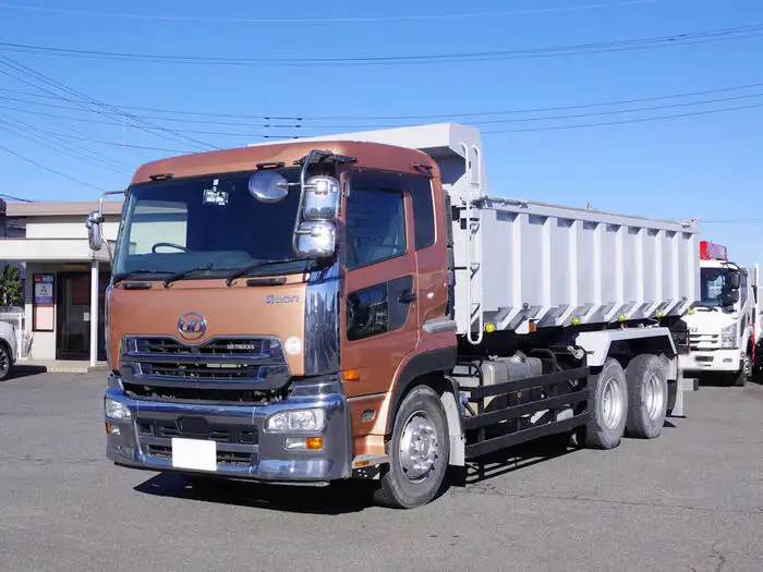 日産UD クオン 大型 ダンプ 土砂禁 ステンレス張り の中古トラック【車両No.158792】