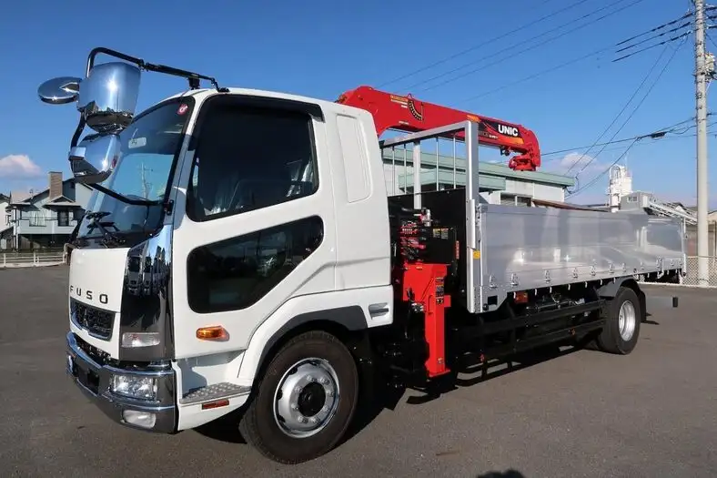 三菱 ファイター 中型/増トン クレーン付 アルミブロック 4段 の中古トラック【車両No.159144】