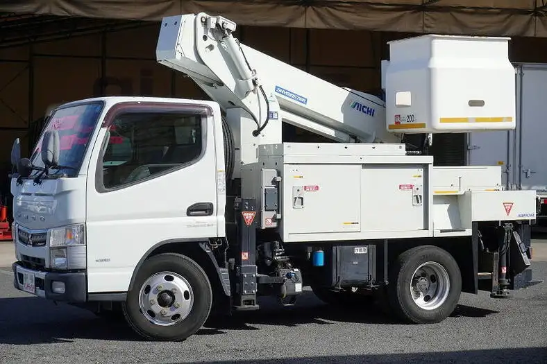 三菱 キャンター 小型 高所・建柱車 高所作業車 電工仕様 の中古トラック【車両No.159957】