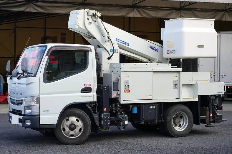 三菱 キャンター 小型 高所・建柱車 高所作業車 電工仕様 の中古トラック【車両No.159960】